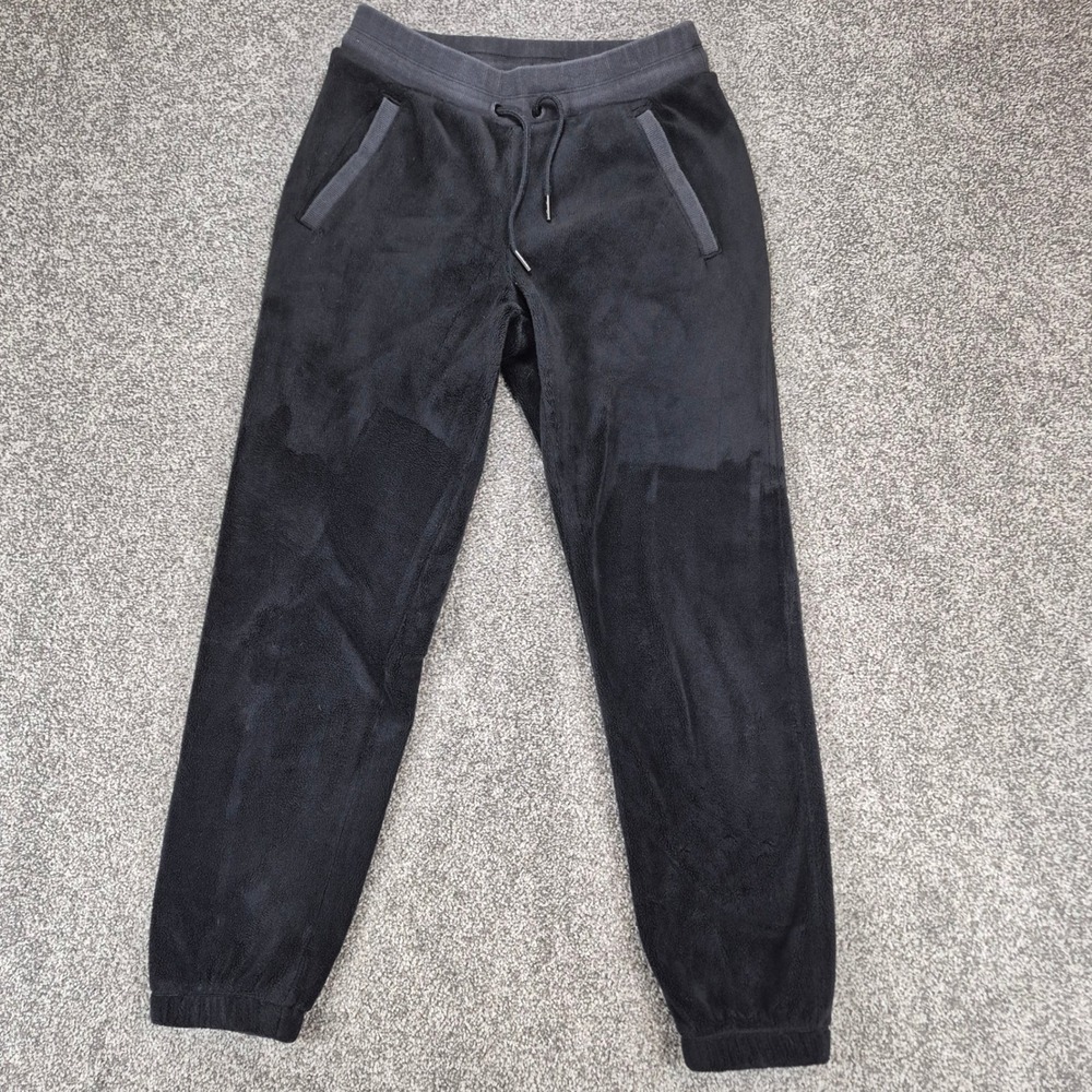 Athleta Recover Cozy Jogger Womens XS Black Fleece Sweatpants